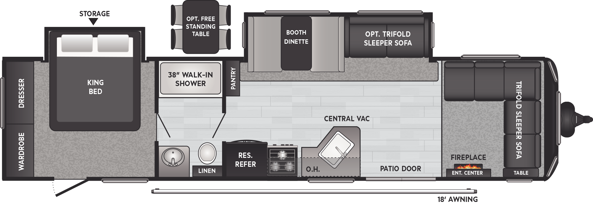 2022 Keystone Hideout 175b the best pice. Premiere: Floorplan 'never grow old' (re - Plant). Fdds.