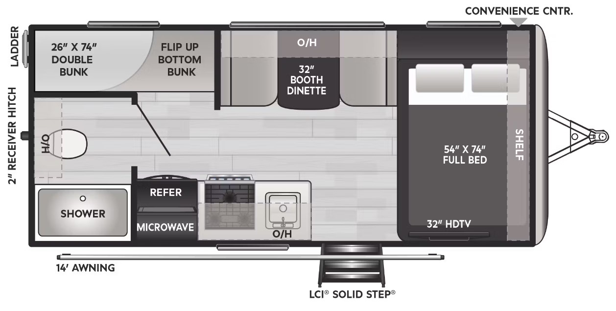 Схема модели Keystone Outback OBX 17BH