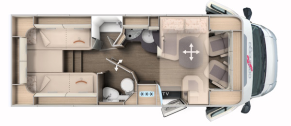 Схема модели Carthago c-tourer T 145 RB-LE