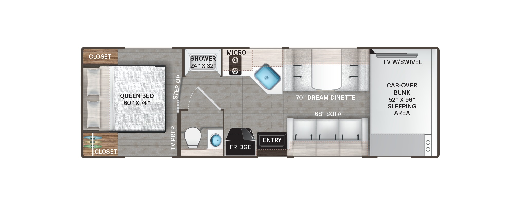 Схема модели Thor Four Winds 28G