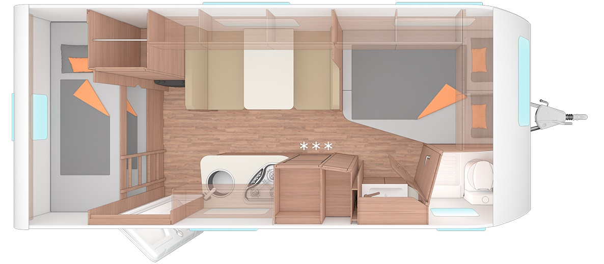 Схема модели Weinsberg CaraOne 500 FDK