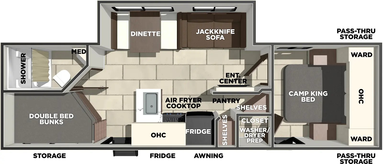 Схема модели Prime Time Tracer 275BH