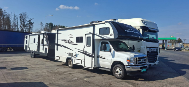 Размещение техники на стоянке