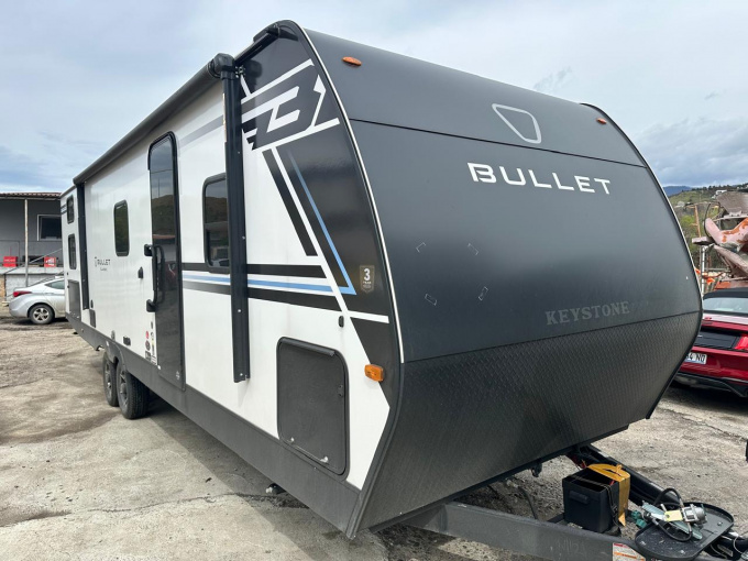 Осмотр передней части прицепа после приемки