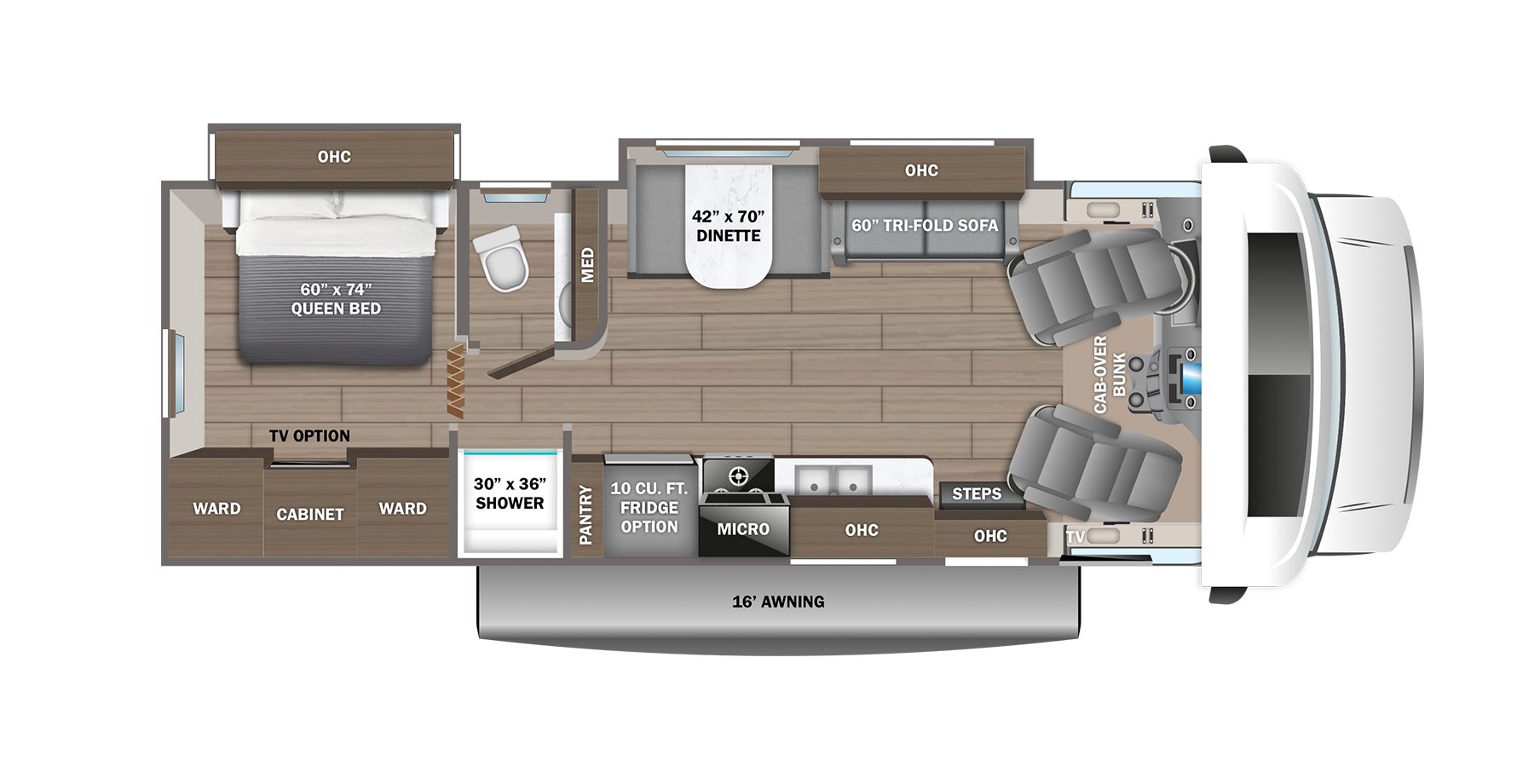 Схема модели Jayco Greyhawk 29MV