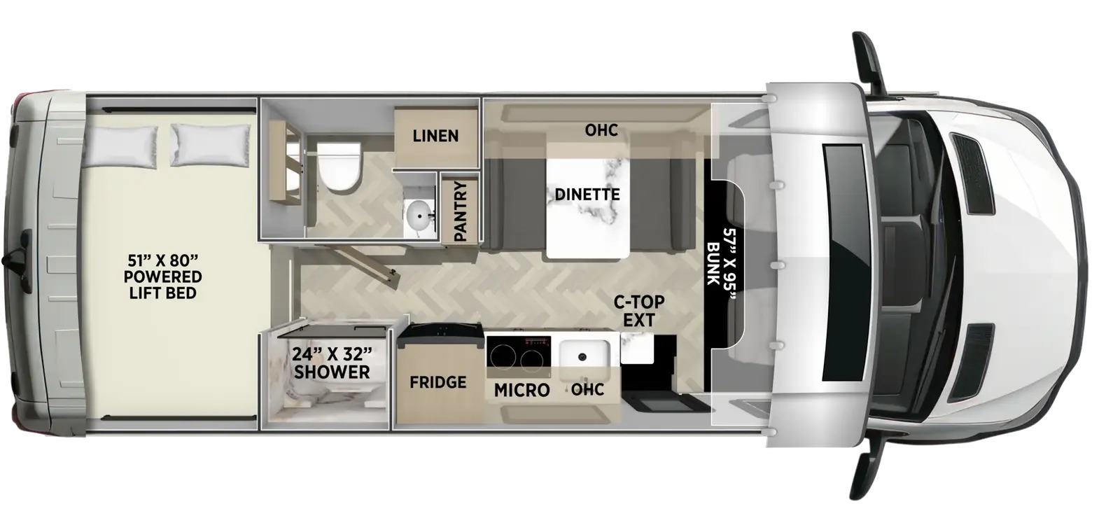Схема модели Coachmen Cross Trail 20XG