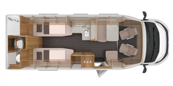 Схема модели Knaus SKY TI, 700 MEB - выпуск прекращен