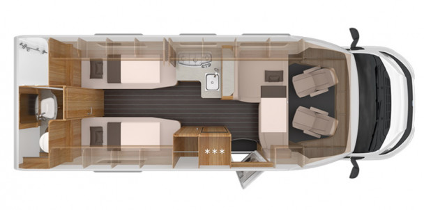 Схема модели Knaus SKY TI, 700 MEB - выпуск прекращен