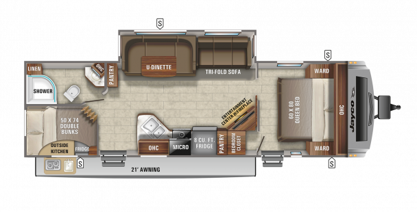 Схема модели Jayco White Hawk, 29BH