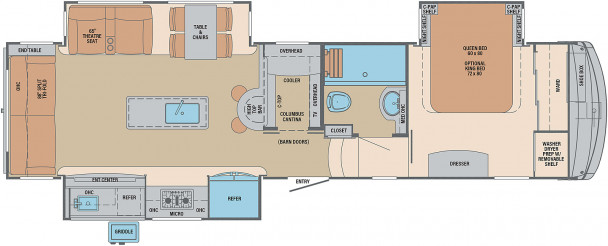 Схема модели Palomino Columbus, 328RL