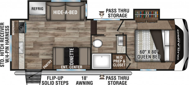 Схема модели K-Z Durango Half-Ton, D230RKD