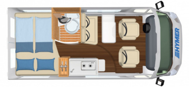 Схема модели Hymer HYMER Free Blue Evolution, 540