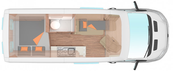 Схема модели Weinsberg CaraBus Ford, 600 MQ