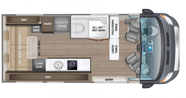 Схема модели Jayco Solstice, 21B