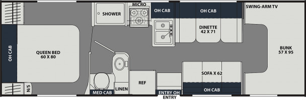 Схема модели Coachmen Leprechaun, 270QB Chevy