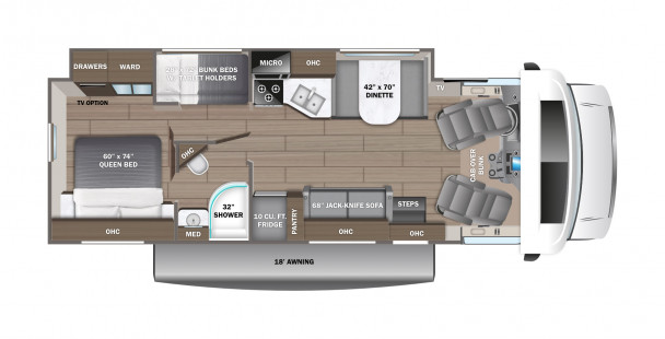 Схема модели Jayco Greyhawk, 31F