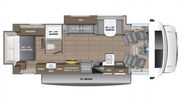 Схема модели Jayco Greyhawk, 30Z