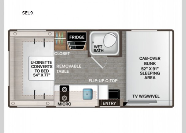 Схема модели Thor Pasadena, SE19