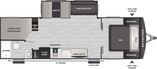 Схема модели Keystone Passport, 260BHC