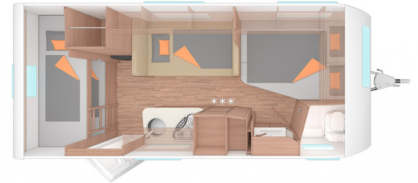 Схема модели Weinsberg CaraOne, 500 FDK