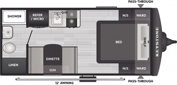 Схема модели Keystone Bullet, 16RBC