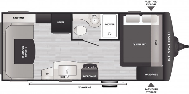 Схема модели Keystone Bullet, 1900RD