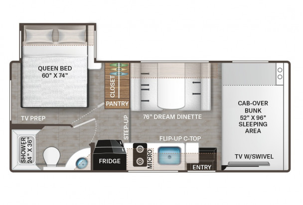 Схема модели Thor Chateau, 22Z