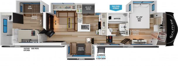Схема модели Grand Design Solitude, 414LJMJ