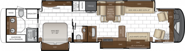 Схема модели Newmar London Aire, 4569