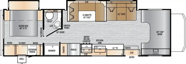 Схема модели EastToWest Rv Entrada, 2950OK