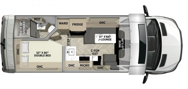 Схема модели Coachmen Cross Trail, 20CB