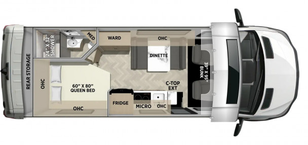 Схема модели Coachmen Cross Trail, 23XG