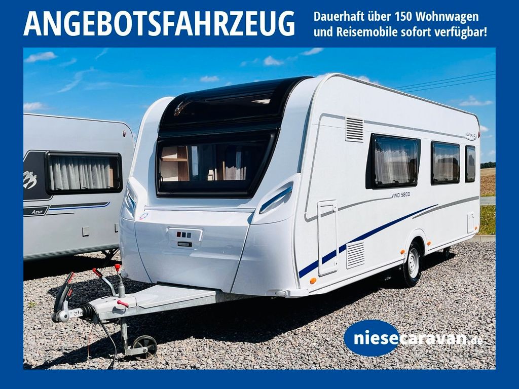 LMC Vivo 580 D Bugküche franz. Bett Heckbad Mover