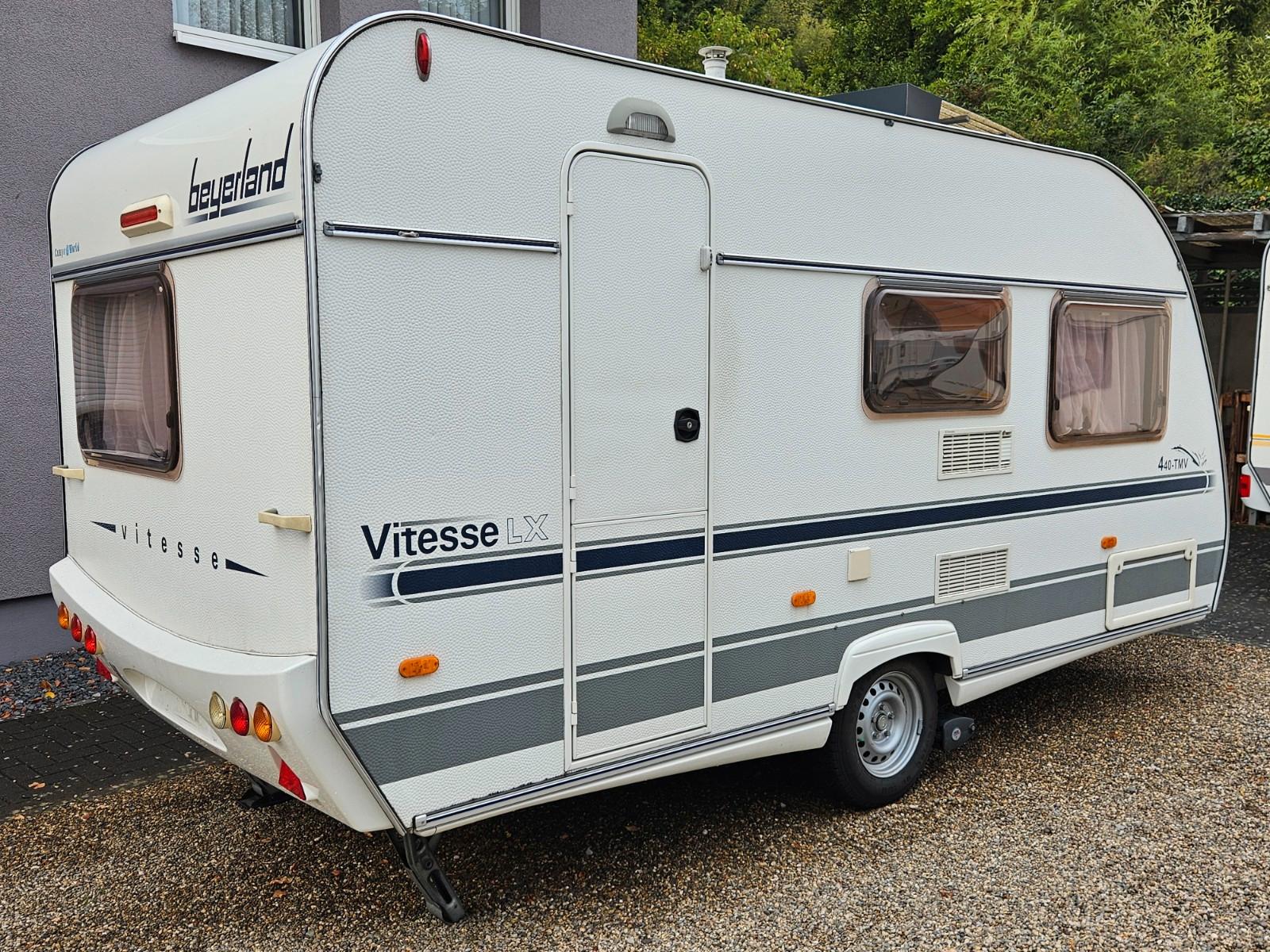 Beyerland Vitesse 440 TMV, Festbett, Mover, 100km/h,  ZeltBeyerland Vitesse 440 TMV, Festbett, Mover, 100km/h,  Zelt