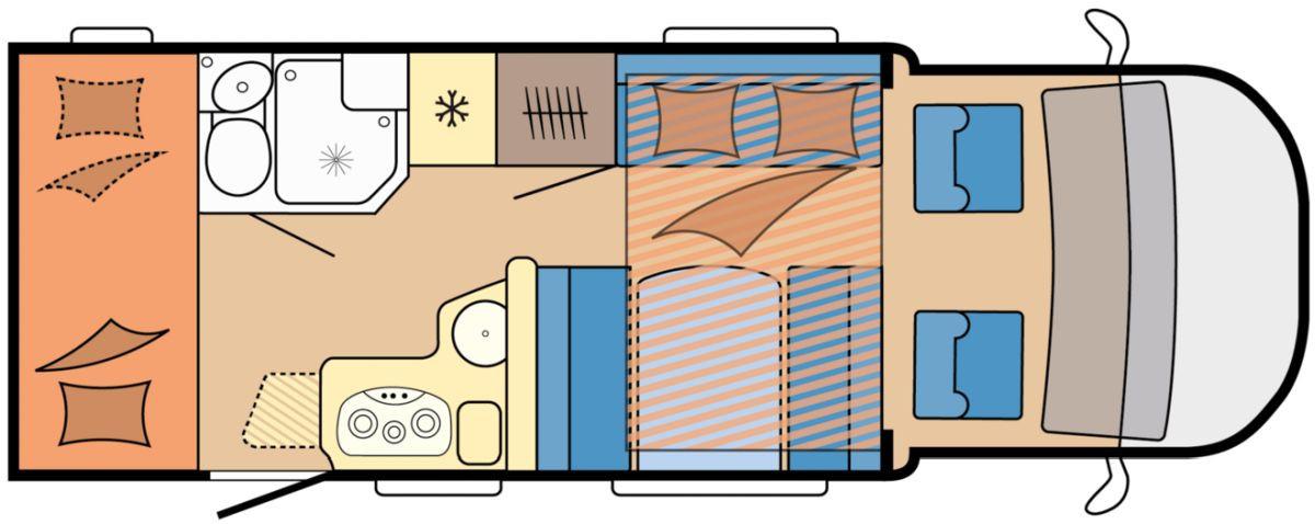 Hobby Optima ONTOUR T65 HKM Markise, Klima, 6-PersonenHobby Optima ONTOUR T65 HKM Markise, Klima, 6-Personen