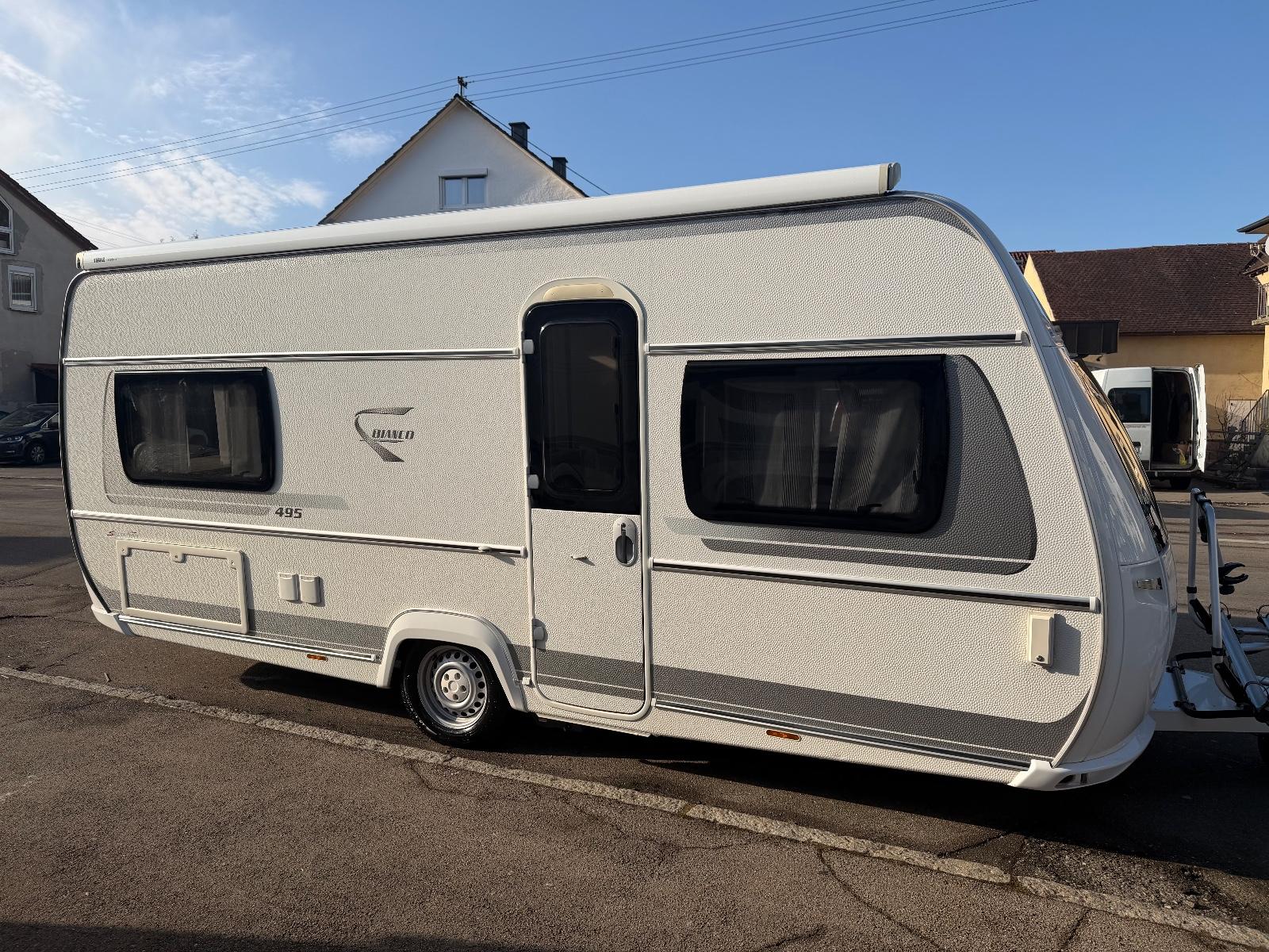 Fendt Bianco Sel. 495 SFE+MOVER+MARKISE+WIE NEU+1.HANDFendt Bianco Sel. 495 SFE+MOVER+MARKISE+WIE NEU+1.HAND