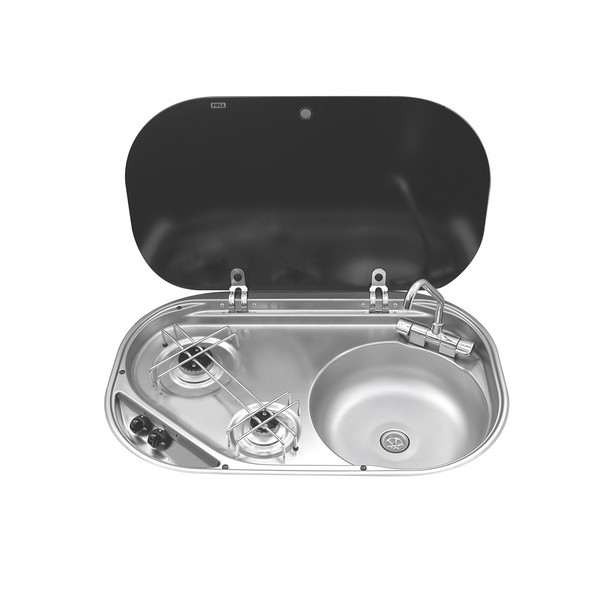Варочная панель газовая с раковиной DOMETIC SMEV MO8322R, 2 конфорочная
