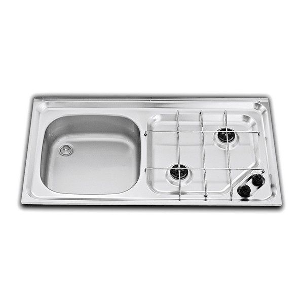 Варочная панель газовая с раковиной DOMETIC SMEV MO921 ,2 конфорочная, левая