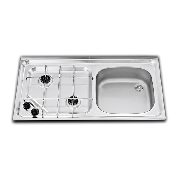Варочная панель газовая с раковиной DOMETIC SMEV MO921 ,2 конфорочная, правая